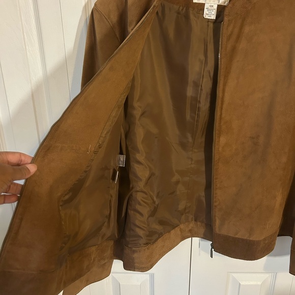 Rena Rowan Tan Suede Jacket - Picture 5 of 6